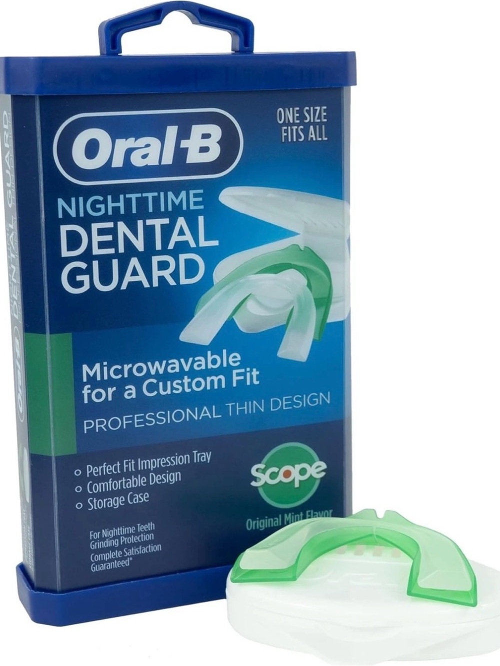 Oral B Nighttime Dental Guard Professional Thin Fit Scope Custom Fit